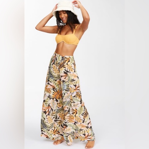 Billabong Tropical Print Wide-Leg Pants - Picture 4 of 11